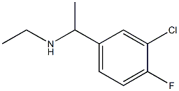 [1-(3-chloro-4-fluorophenyl)ethyl](ethyl)amine,,结构式