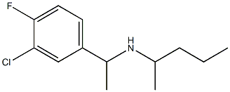 [1-(3-chloro-4-fluorophenyl)ethyl](pentan-2-yl)amine Structure