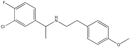 [1-(3-chloro-4-fluorophenyl)ethyl][2-(4-methoxyphenyl)ethyl]amine