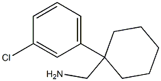 [1-(3-chlorophenyl)cyclohexyl]methanamine Structure