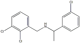 [1-(3-chlorophenyl)ethyl][(2,3-dichlorophenyl)methyl]amine 结构式