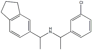 [1-(3-chlorophenyl)ethyl][1-(2,3-dihydro-1H-inden-5-yl)ethyl]amine Structure