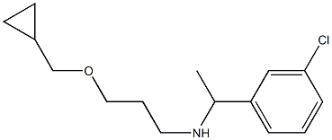 [1-(3-chlorophenyl)ethyl][3-(cyclopropylmethoxy)propyl]amine Structure