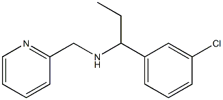 [1-(3-chlorophenyl)propyl](pyridin-2-ylmethyl)amine,,结构式