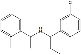 [1-(3-chlorophenyl)propyl][1-(2-methylphenyl)ethyl]amine,,结构式
