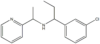 [1-(3-chlorophenyl)propyl][1-(pyridin-2-yl)ethyl]amine 化学構造式