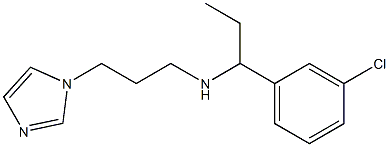 [1-(3-chlorophenyl)propyl][3-(1H-imidazol-1-yl)propyl]amine