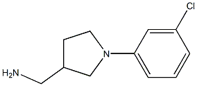 [1-(3-chlorophenyl)pyrrolidin-3-yl]methylamine Structure