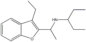 [1-(3-ethyl-1-benzofuran-2-yl)ethyl](pentan-3-yl)amine Structure