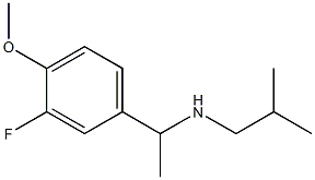 [1-(3-fluoro-4-methoxyphenyl)ethyl](2-methylpropyl)amine Structure