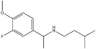 [1-(3-fluoro-4-methoxyphenyl)ethyl](3-methylbutyl)amine Structure