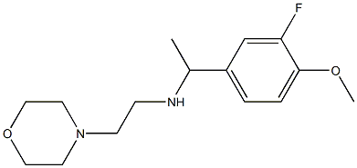 [1-(3-fluoro-4-methoxyphenyl)ethyl][2-(morpholin-4-yl)ethyl]amine|