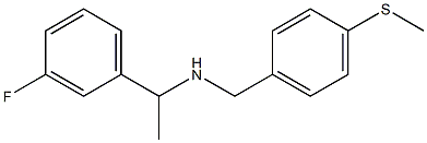 [1-(3-fluorophenyl)ethyl]({[4-(methylsulfanyl)phenyl]methyl})amine,,结构式