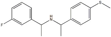 [1-(3-fluorophenyl)ethyl]({1-[4-(methylsulfanyl)phenyl]ethyl})amine