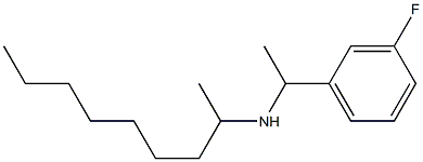 [1-(3-fluorophenyl)ethyl](nonan-2-yl)amine Structure