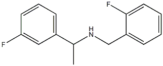 [1-(3-fluorophenyl)ethyl][(2-fluorophenyl)methyl]amine Struktur