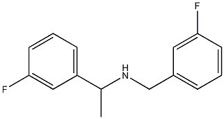 [1-(3-fluorophenyl)ethyl][(3-fluorophenyl)methyl]amine Structure