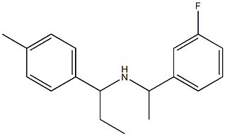 [1-(3-fluorophenyl)ethyl][1-(4-methylphenyl)propyl]amine