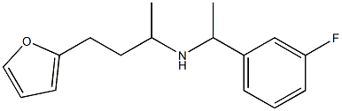 [1-(3-fluorophenyl)ethyl][4-(furan-2-yl)butan-2-yl]amine Struktur