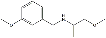 [1-(3-methoxyphenyl)ethyl](1-methoxypropan-2-yl)amine,,结构式
