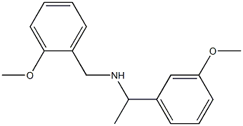 [1-(3-methoxyphenyl)ethyl][(2-methoxyphenyl)methyl]amine 化学構造式