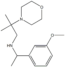 [1-(3-methoxyphenyl)ethyl][2-methyl-2-(morpholin-4-yl)propyl]amine 结构式