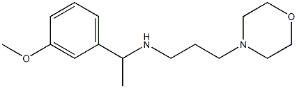 [1-(3-methoxyphenyl)ethyl][3-(morpholin-4-yl)propyl]amine 化学構造式