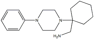 [1-(4-phenylpiperazin-1-yl)cyclohexyl]methylamine Struktur