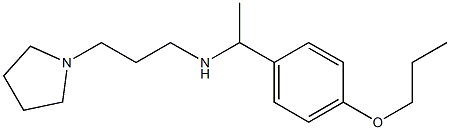 [1-(4-propoxyphenyl)ethyl][3-(pyrrolidin-1-yl)propyl]amine 结构式