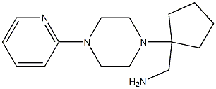 [1-(4-pyridin-2-ylpiperazin-1-yl)cyclopentyl]methylamine Structure