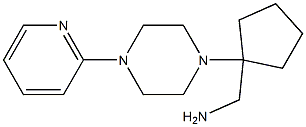 [1-(4-pyridin-2-ylpiperazin-1-yl)cyclopentyl]methylamine 化学構造式