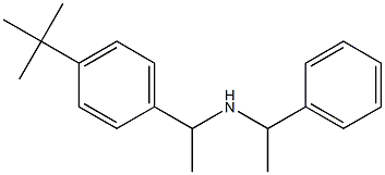 [1-(4-tert-butylphenyl)ethyl](1-phenylethyl)amine 化学構造式