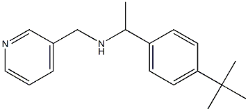 [1-(4-tert-butylphenyl)ethyl](pyridin-3-ylmethyl)amine,,结构式