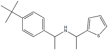 [1-(4-tert-butylphenyl)ethyl][1-(thiophen-2-yl)ethyl]amine Struktur