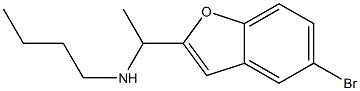 [1-(5-bromo-1-benzofuran-2-yl)ethyl](butyl)amine Struktur