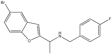 [1-(5-bromo-1-benzofuran-2-yl)ethyl][(4-fluorophenyl)methyl]amine
