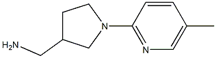 [1-(5-methylpyridin-2-yl)pyrrolidin-3-yl]methanamine Structure