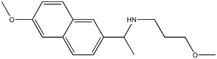 [1-(6-methoxynaphthalen-2-yl)ethyl](3-methoxypropyl)amine 结构式
