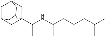 [1-(adamantan-1-yl)ethyl](6-methylheptan-2-yl)amine 化学構造式