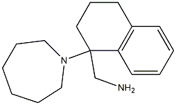 [1-(azepan-1-yl)-1,2,3,4-tetrahydronaphthalen-1-yl]methanamine 化学構造式