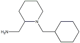 [1-(cyclohexylmethyl)piperidin-2-yl]methanamine,,结构式