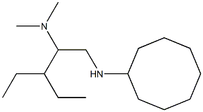 [1-(cyclooctylamino)-3-ethylpentan-2-yl]dimethylamine Struktur