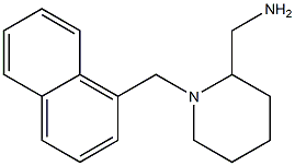 [1-(naphthalen-1-ylmethyl)piperidin-2-yl]methanamine Structure