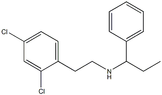 [2-(2,4-dichlorophenyl)ethyl](1-phenylpropyl)amine 结构式