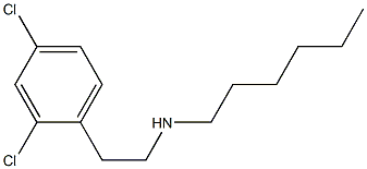 [2-(2,4-dichlorophenyl)ethyl](hexyl)amine Structure