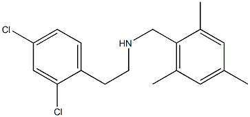 [2-(2,4-dichlorophenyl)ethyl][(2,4,6-trimethylphenyl)methyl]amine 化学構造式