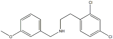 [2-(2,4-dichlorophenyl)ethyl][(3-methoxyphenyl)methyl]amine Structure