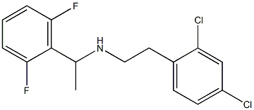 [2-(2,4-dichlorophenyl)ethyl][1-(2,6-difluorophenyl)ethyl]amine 化学構造式