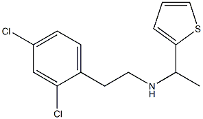[2-(2,4-dichlorophenyl)ethyl][1-(thiophen-2-yl)ethyl]amine Struktur