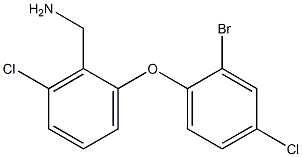 [2-(2-bromo-4-chlorophenoxy)-6-chlorophenyl]methanamine